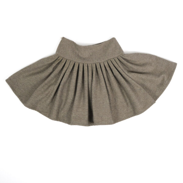 Gathered Yoke Skirt Grey - Image 3