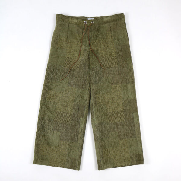Khaki Upholstery Drawstring Trouser - Image 7