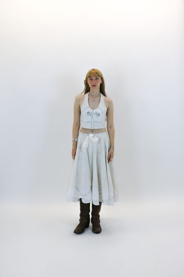 Layered Drawstring Skirt - Image 5