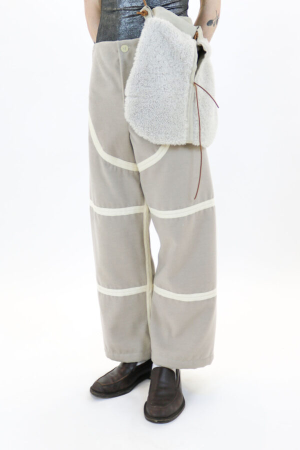Pieced Wool Tailored Trouser - Image 8