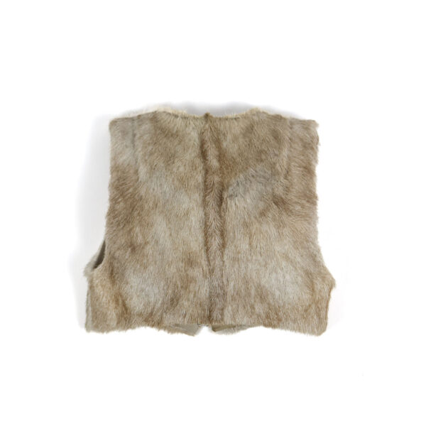 Goat Skin Cropped Waistcoat - Image 3