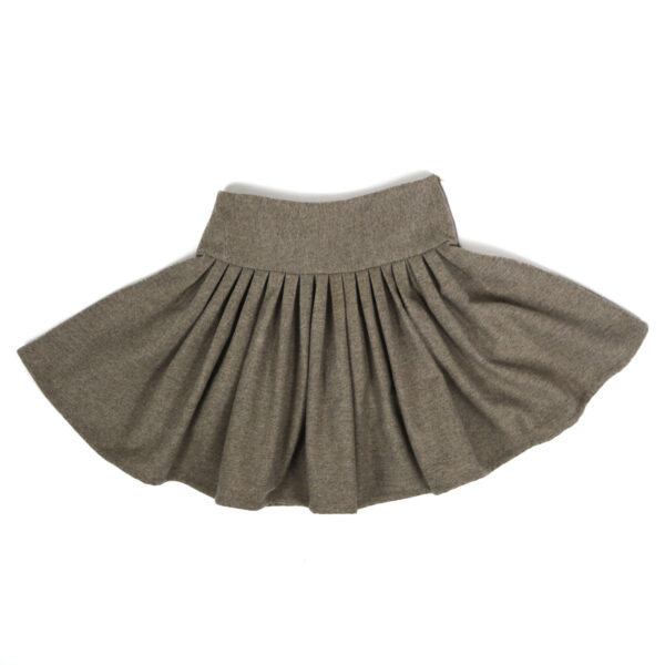 Gathered Yoke Skirt Grey - Image 4