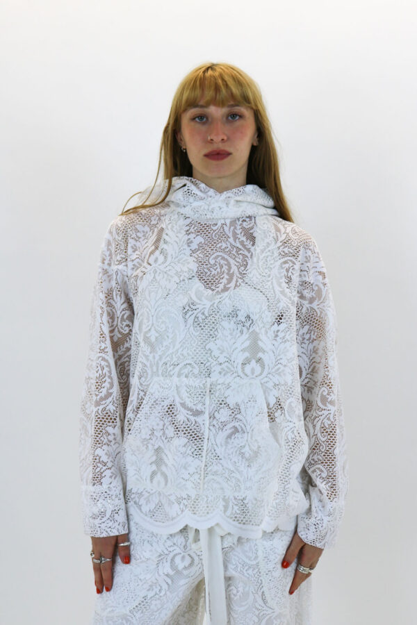 Lace Open-back Hoodie - Image 2