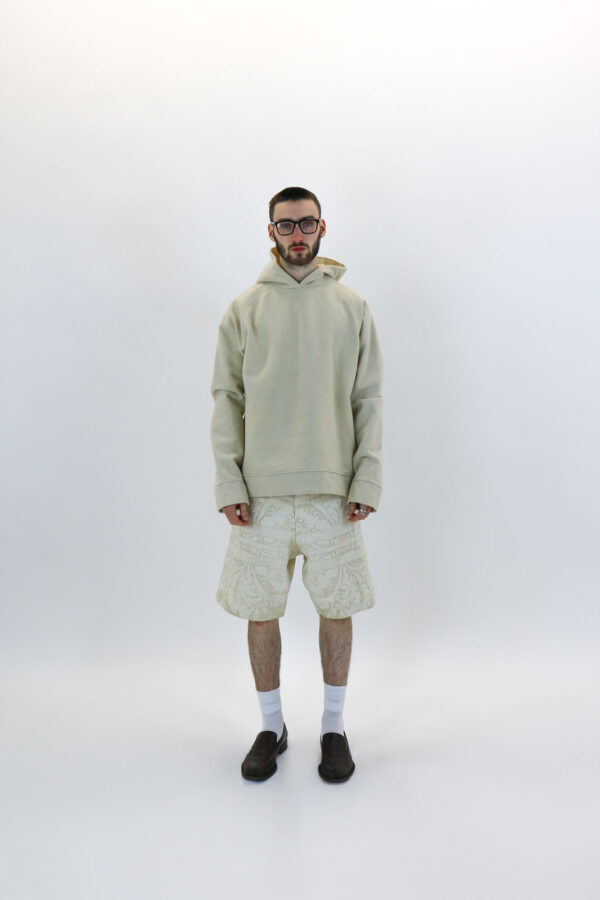 Raglan Sleeve Alpaca Hoodie - Image 7