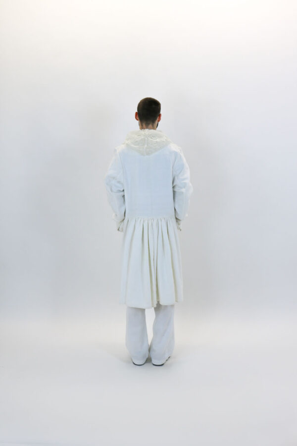 Gathered-back Linen Coat - Image 4