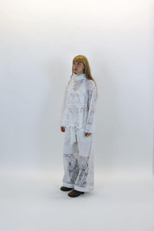 Lace Drawstring Trousers - Image 4