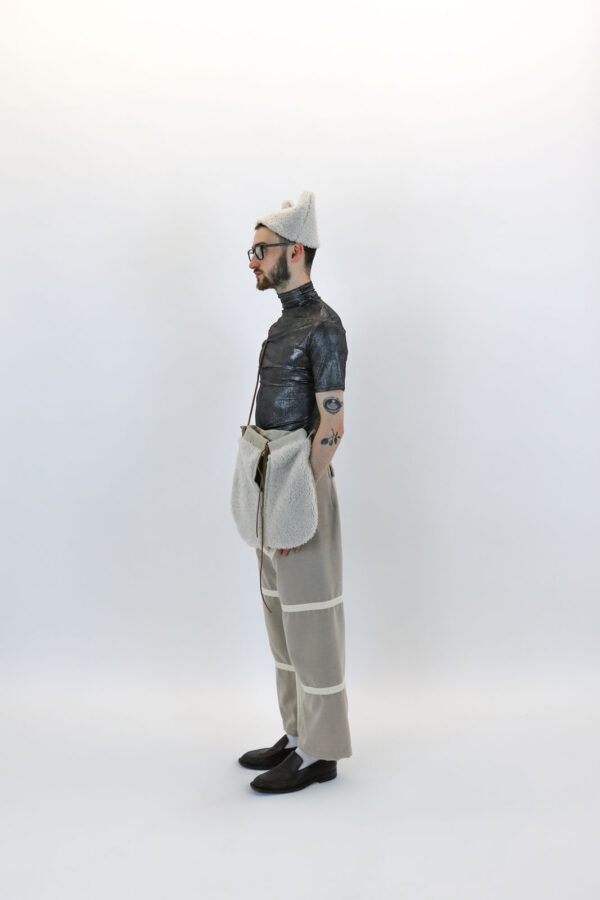 Pieced Wool Tailored Trouser - Image 6