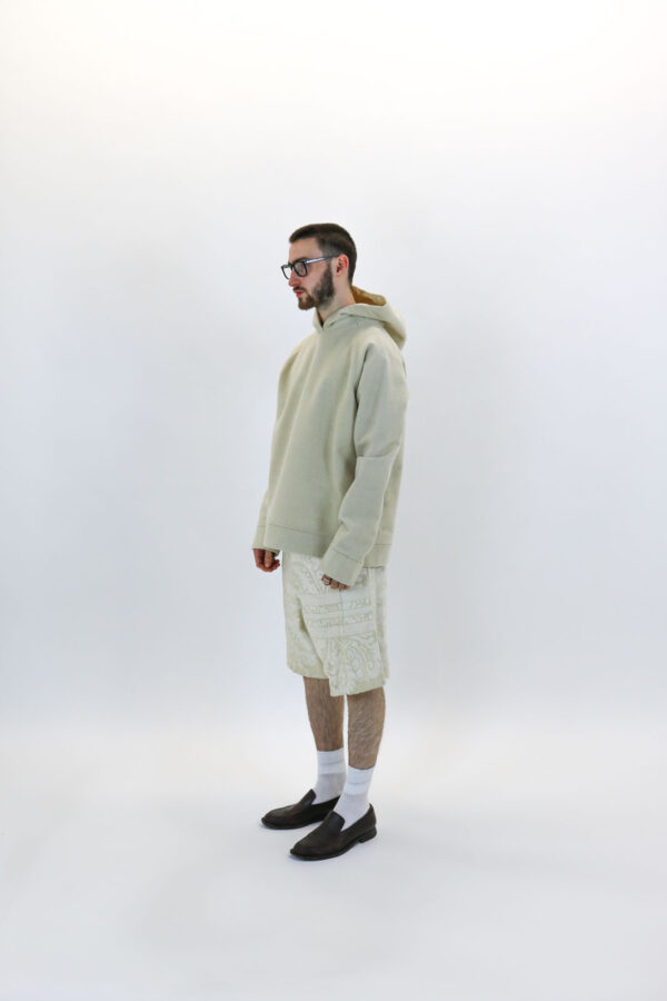 Raglan Sleeve Alpaca Hoodie - Image 6