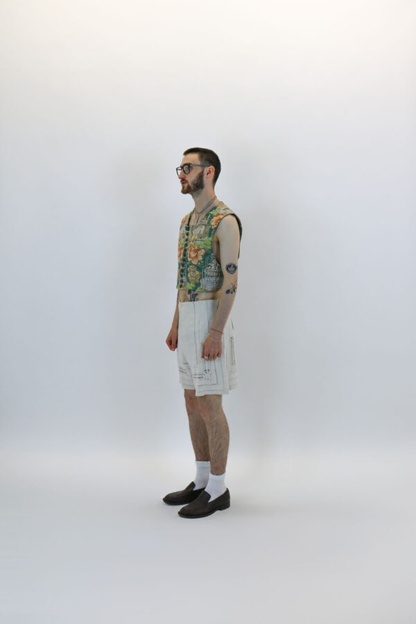 Tailored Antique Linen Shorts - Image 7