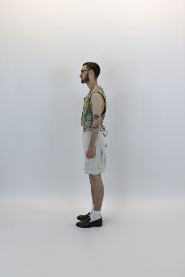 Tailored Antique Linen Shorts - Image 6