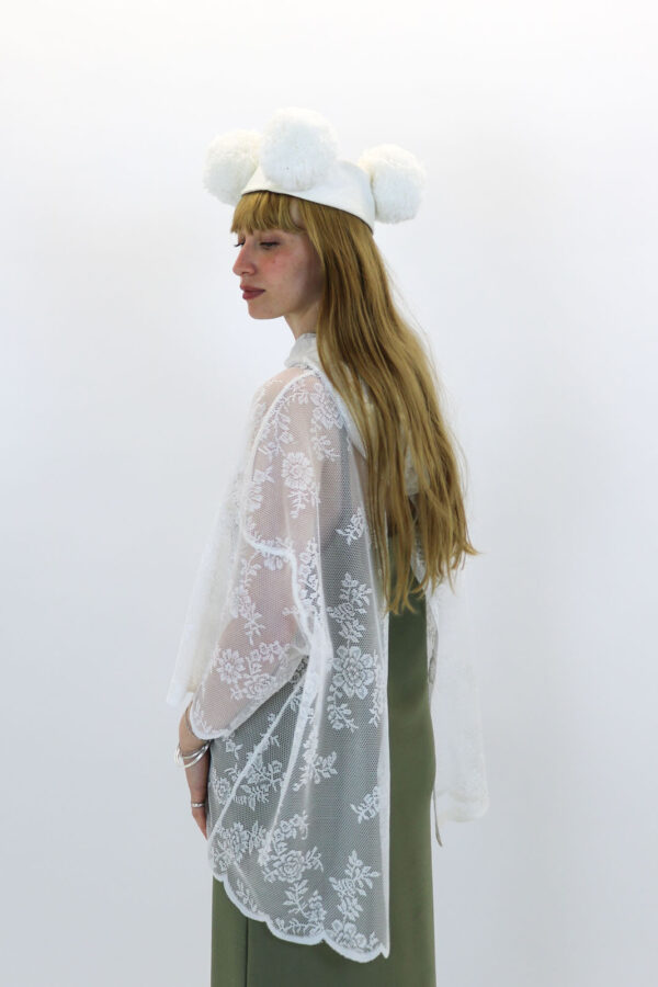 Lace Open-back Short Sleeve Hoodie - Image 5