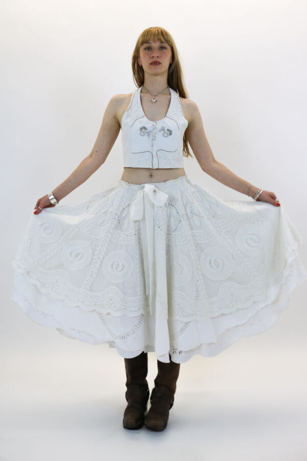 Layered Drawstring Skirt - Image 6