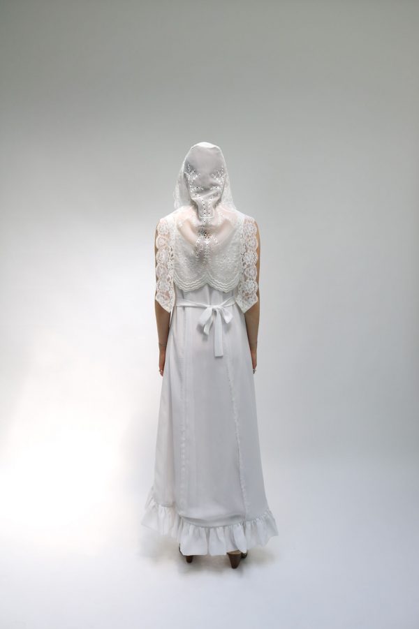 Zero-waste Frill Dress with Waist-ties - Image 2